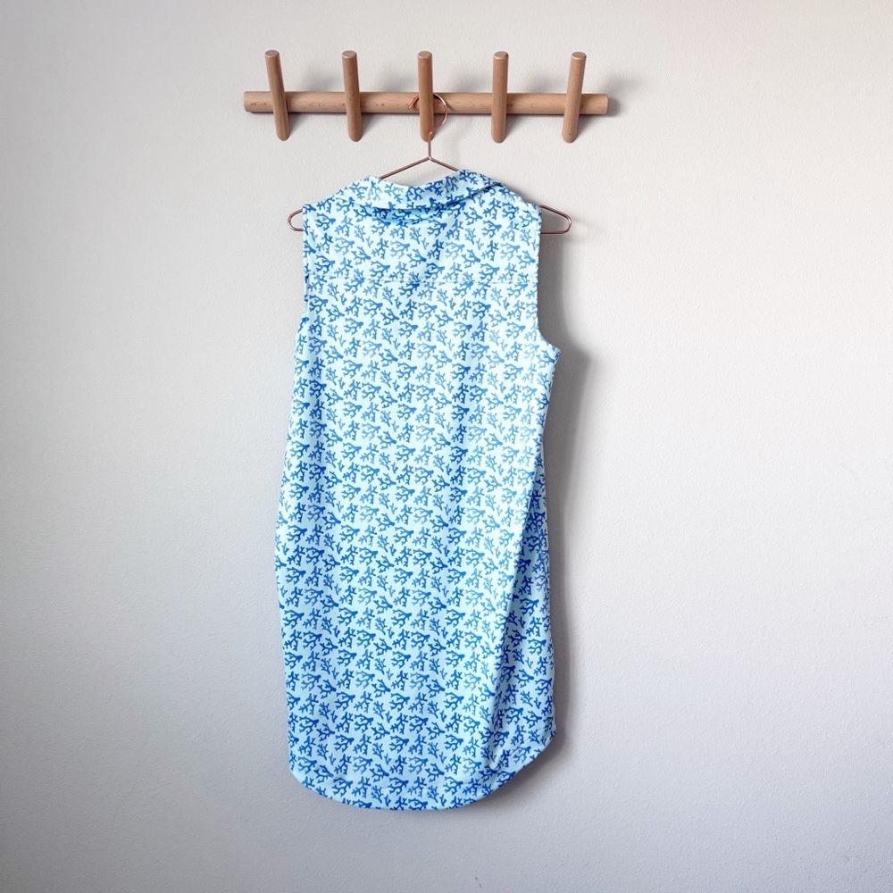 Vineyard Vines Blue Coral Print Performance Dress - Picture 10 of 12